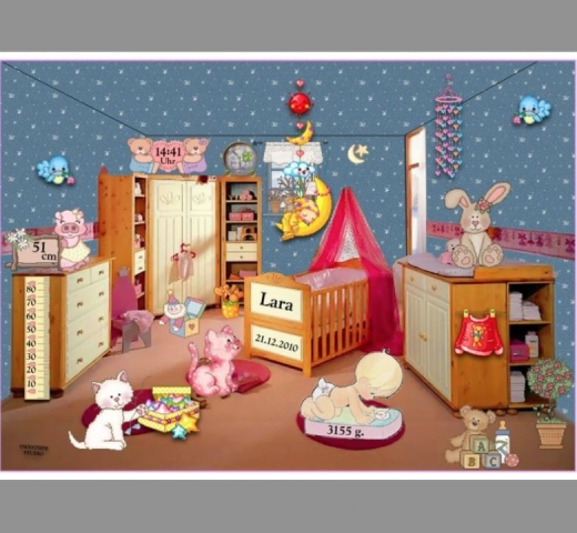 Immagine dei dati di nascita - mini poster A4