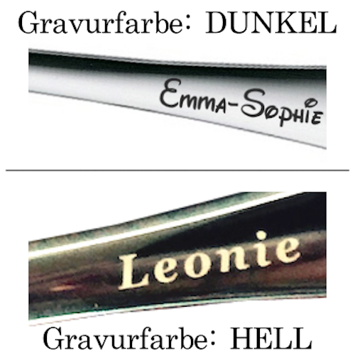 Posate per bambini con incisione del nome / motivo amici della fattoria / set da 4 pezzi (tutti e 4 incisi con il nome)