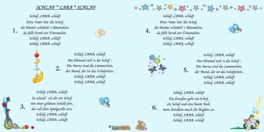 CD SCHLAFLIED - cantato con il nome di battesimo del bambino