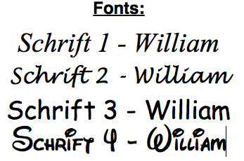 Posate per bambini con incisione del nome "SMILEYS"
