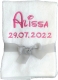 Asciugamano con ricamo personalizzato, ad esempio nome / 30x50 cm / 100x50 cm / 70x140 cm / bianco