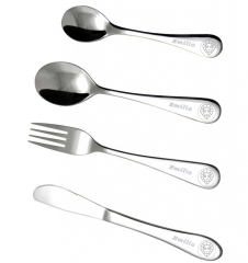 Posate per bambini con nome e stella LION