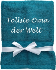 Asciugamano con ricamo personalizzato, ad esempio nome / 30x50 cm / 100x50 cm / 70x140 cm / Benzina